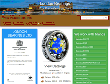 Tablet Screenshot of londonbearings.com
